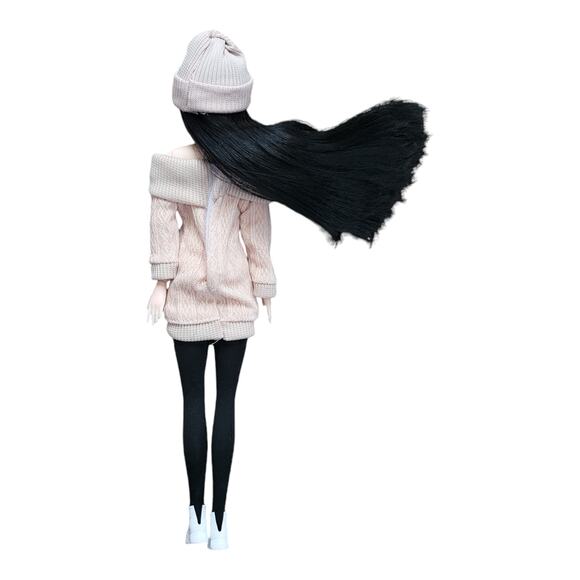 Dressed Fashion Doll 1/6 Scale Doll Movable Joints Articulated Beige Sweater - Picture 4 of 7